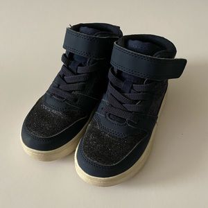 High Top Navy Sneakers